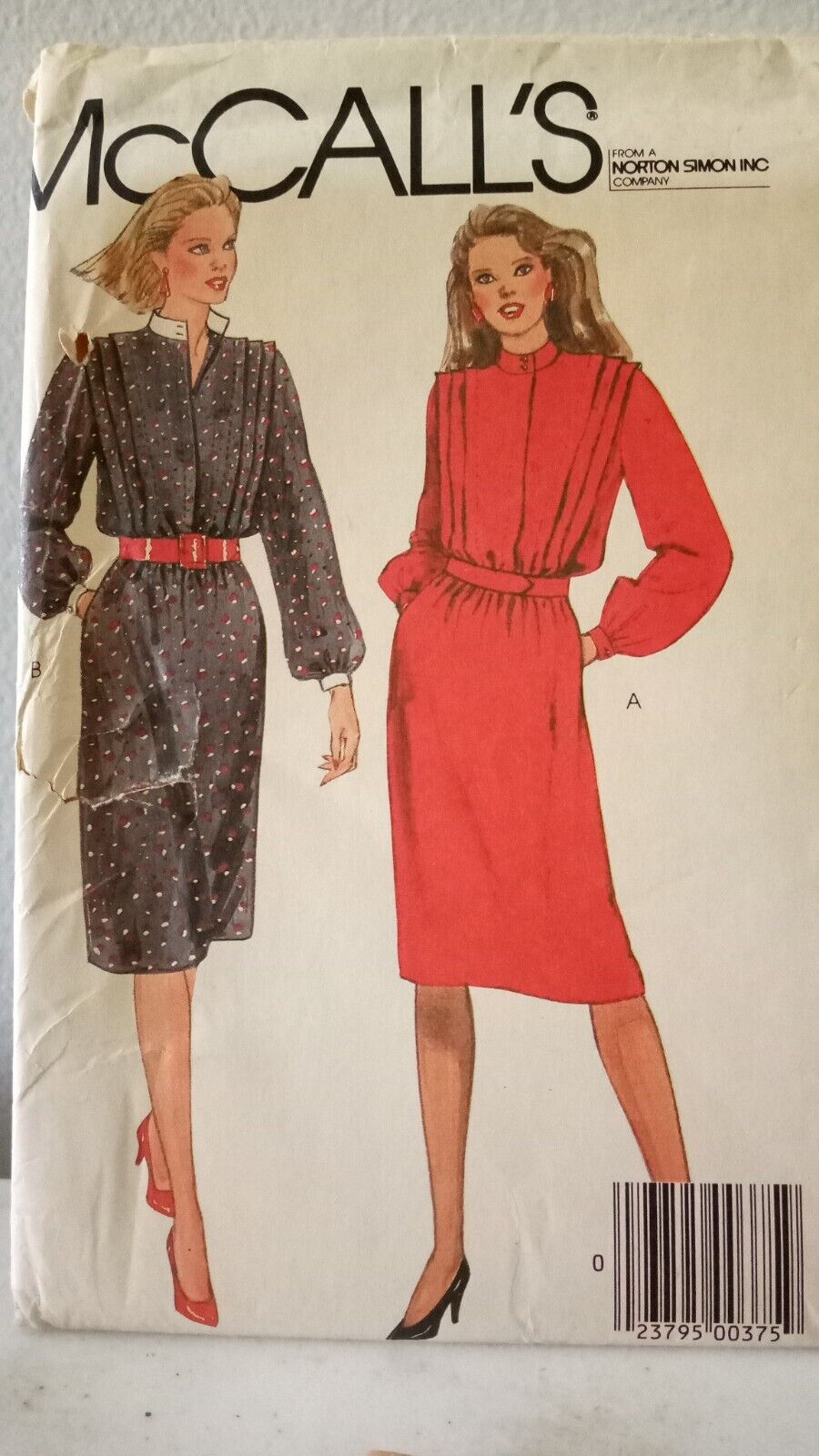 Vintage McCall\'s Dress Sewing Pattern Size 12 Uncut 1983