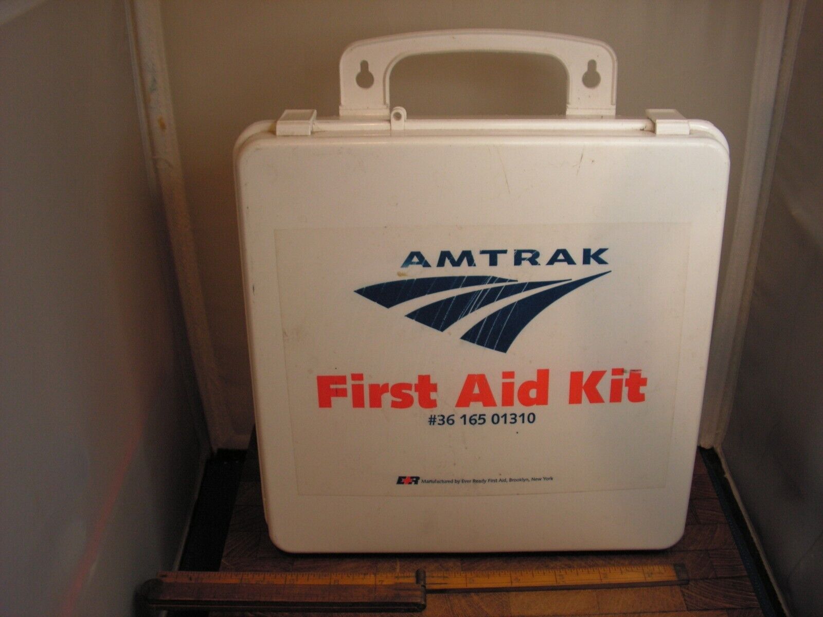 Vintage  First Aid Kit Amtrak Railroad empty #36 165 01310