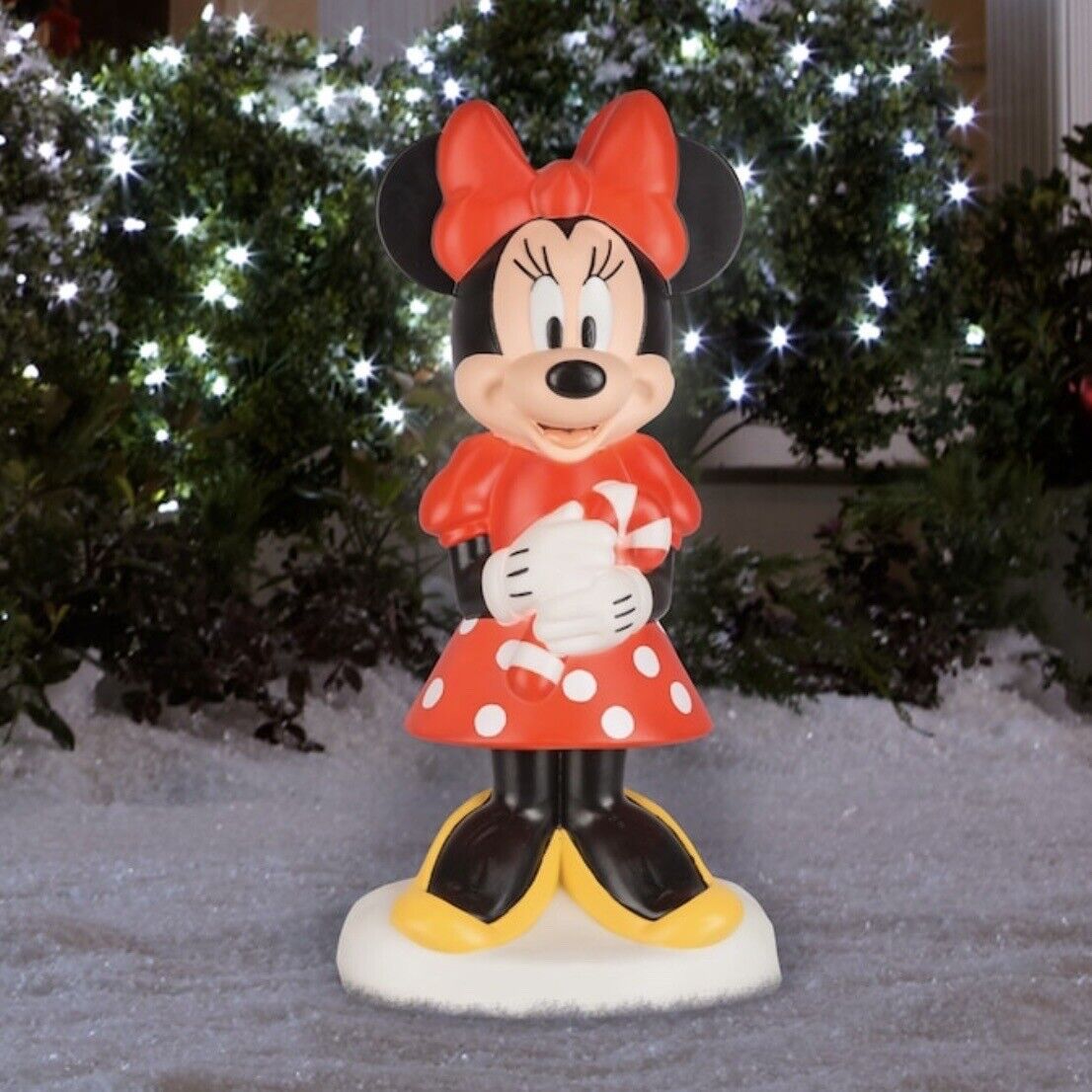 Disney Minnie Mouse Christmas Blow Mold 24 Inch LED Lights Yard Outdoor Decor