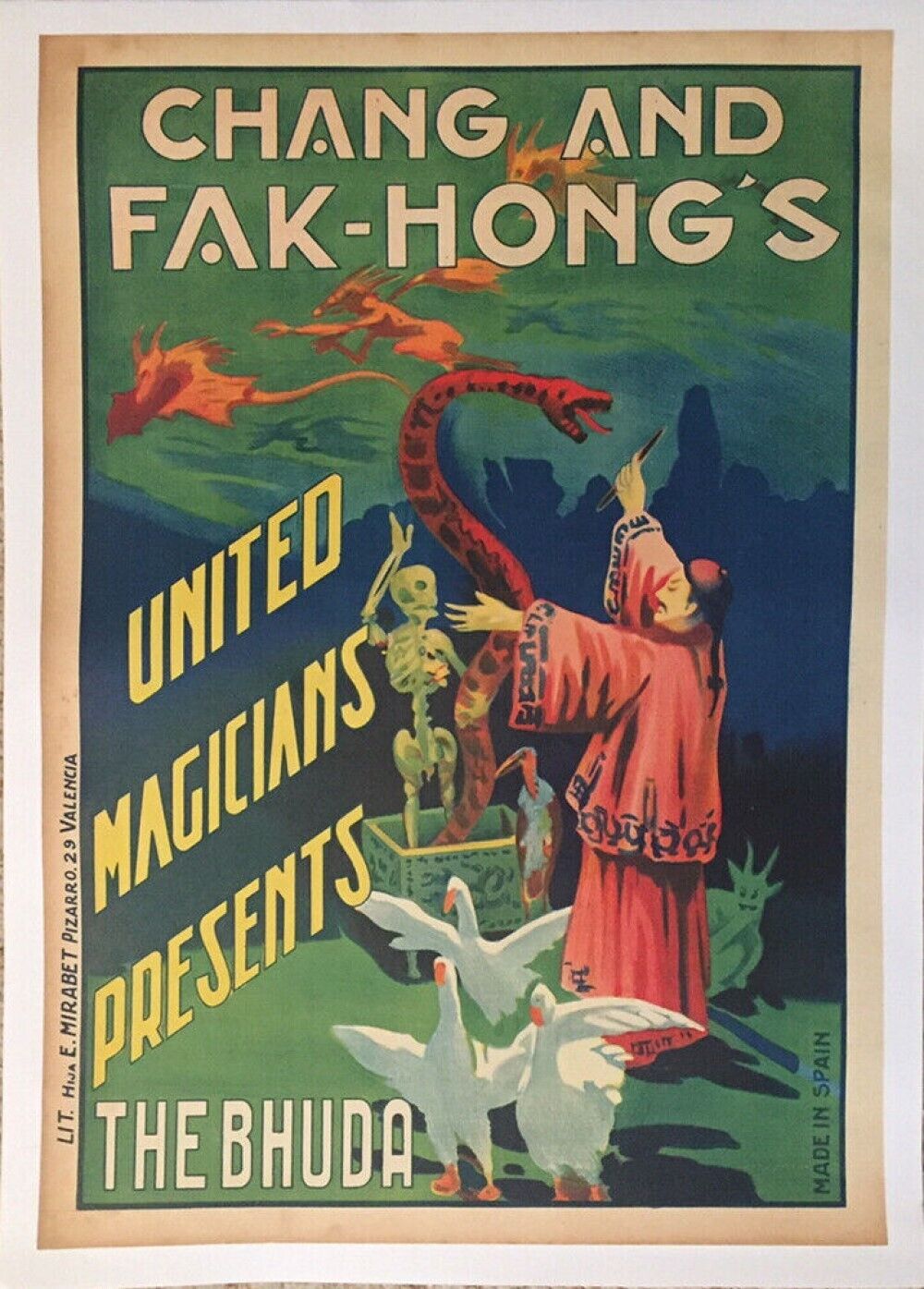magic poster on linen CHANG & FAK-HONG\'s \