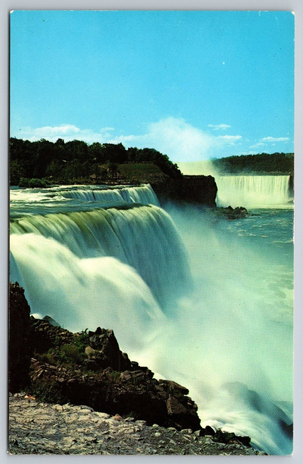 Niagara Falls Canada American Falls and Horseshoe Falls Prospect Point Postcard