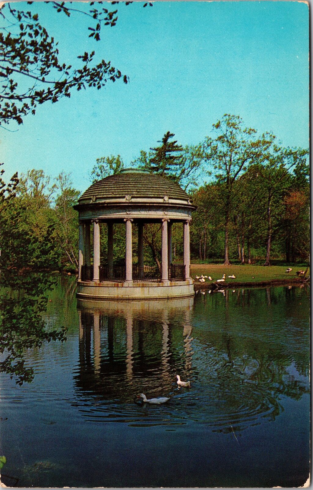 Pawtucket RI-Rhode Island, Music Pavilion, Slater Park Vintage Postcard