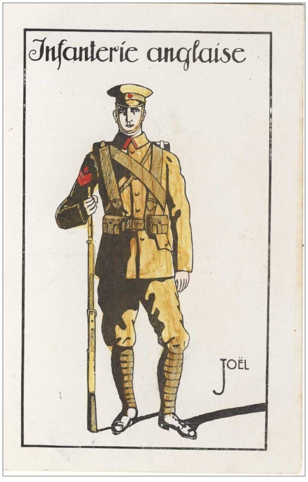 2 Illustrated CPA Joel Guerre 1914-18 Scottish English Infantry (14583)