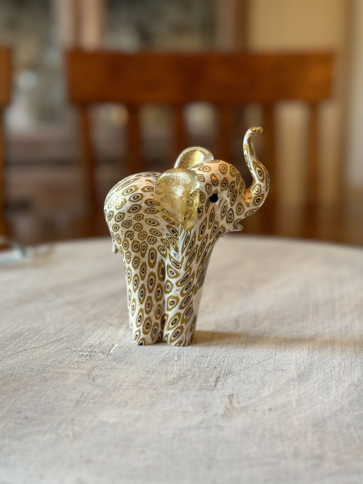 Lenox Murano Glass Elephant The Lucky Little Elephant Trunk Upward Rare Italy