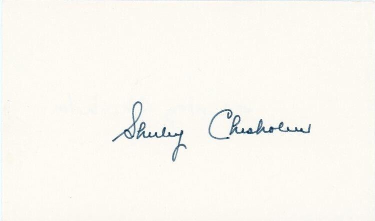Shirley Chisholm - Signed Index Card