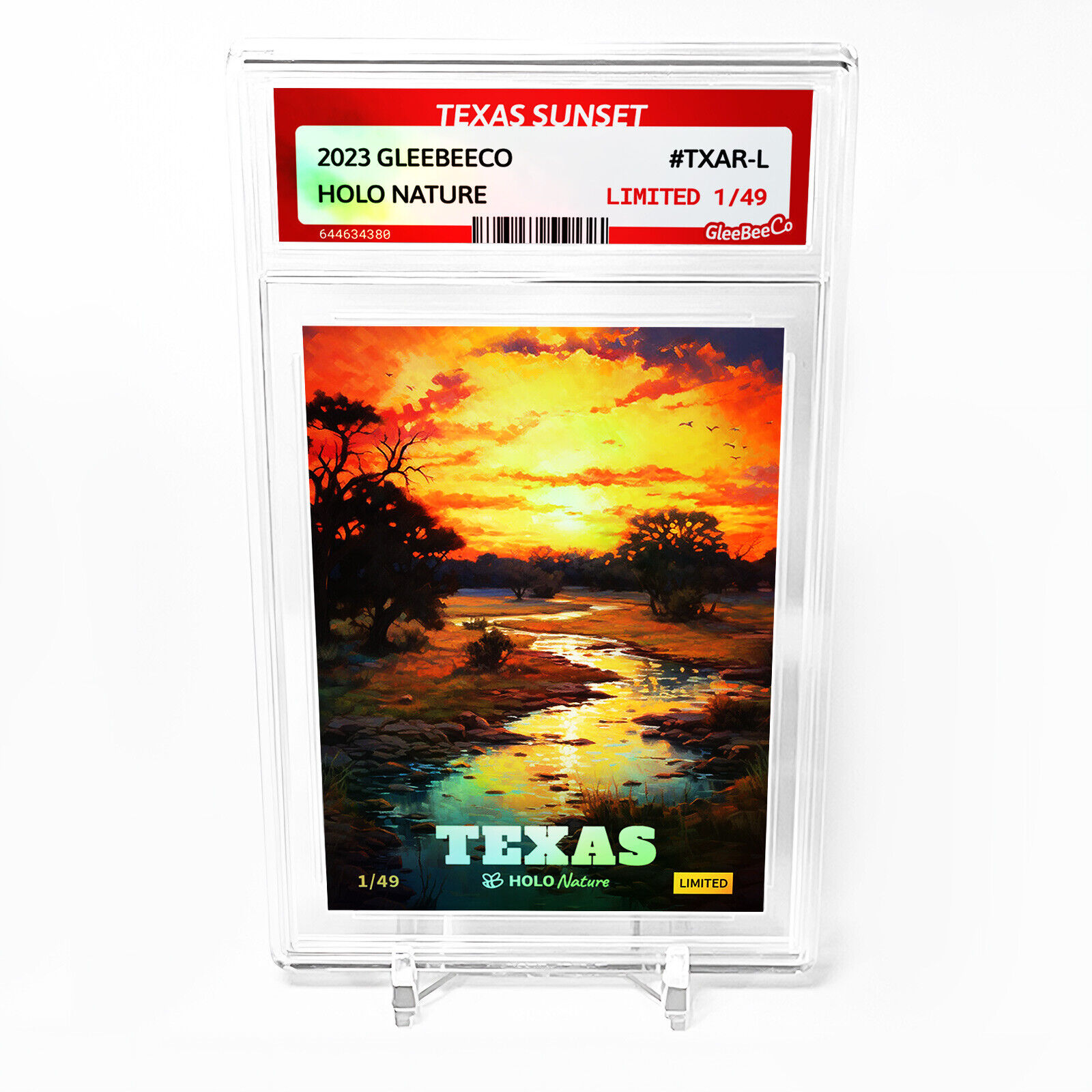 TEXAS SUNSET Texas Card 2023 GleeBeeCo America the Beautiful Holo #TXAR-L /49