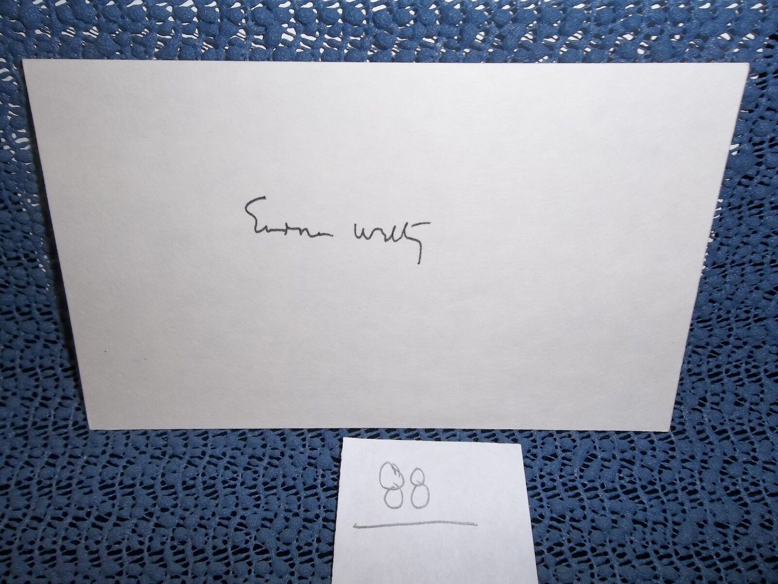 Eudora Welty Signed Original Autograph Card Author Novelist
