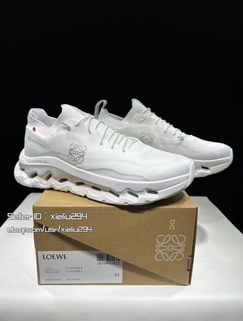 NEW On Cloud LOEWE Women's men Running Shoes pure white New without box 2024