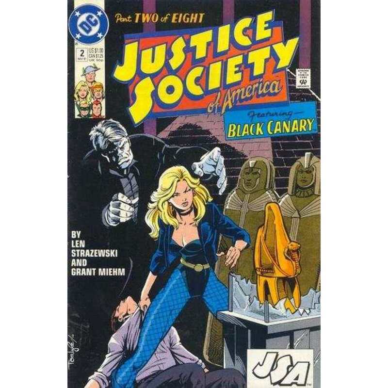 Justice Society of America #2  - 1991 series DC comics VF+ [h: