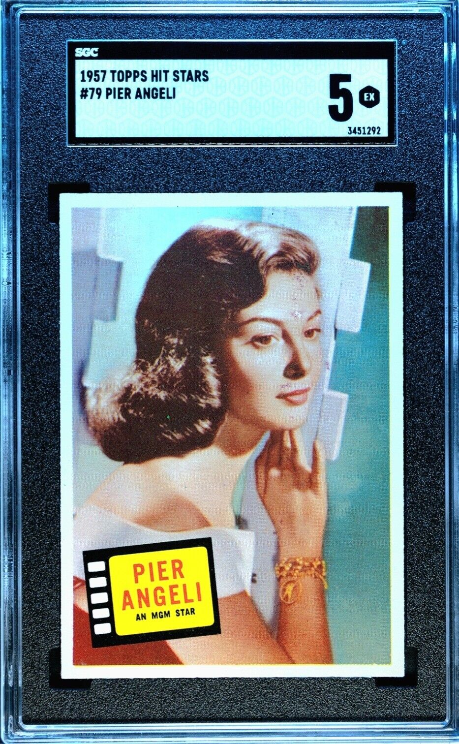 1957 Topps Hit Stars #79 Pier Angeli Sgc 5
