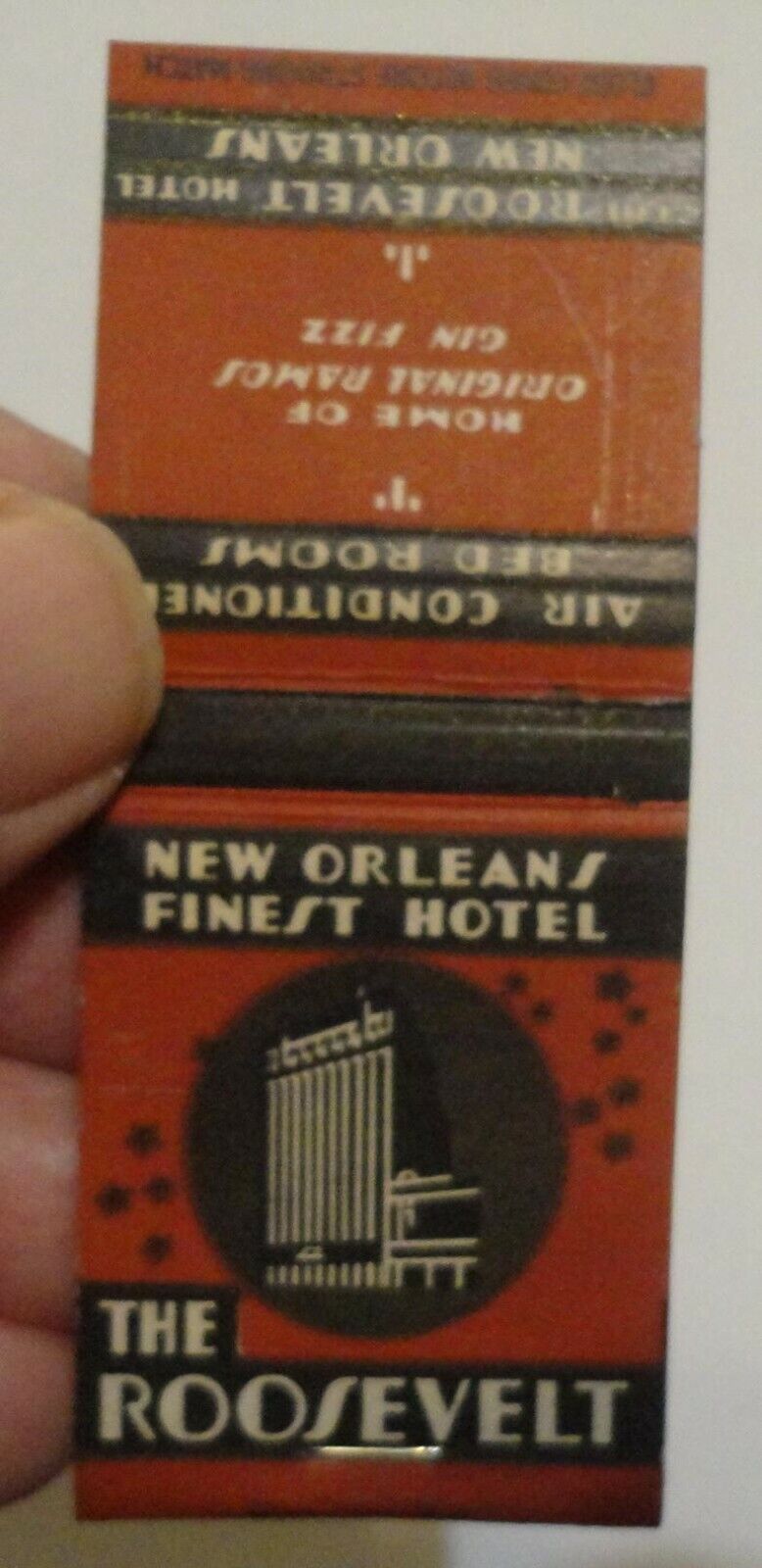 c1930s New Orleans Louisiana The Roosevelt Hotel matchbook