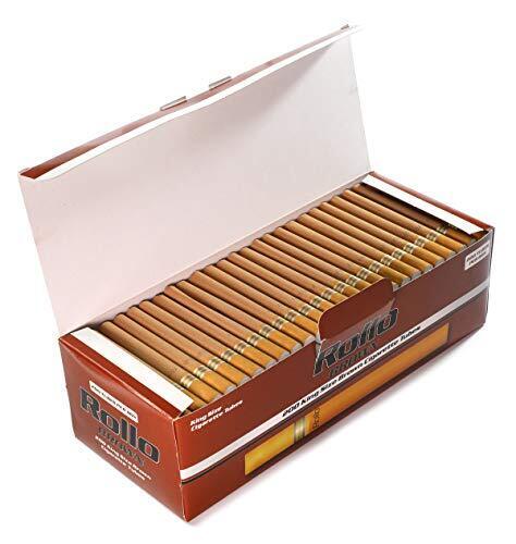 Rollo Brown Unbleached Cigarette Tubes King Size 84mm - 200 Tubes (1-Box)