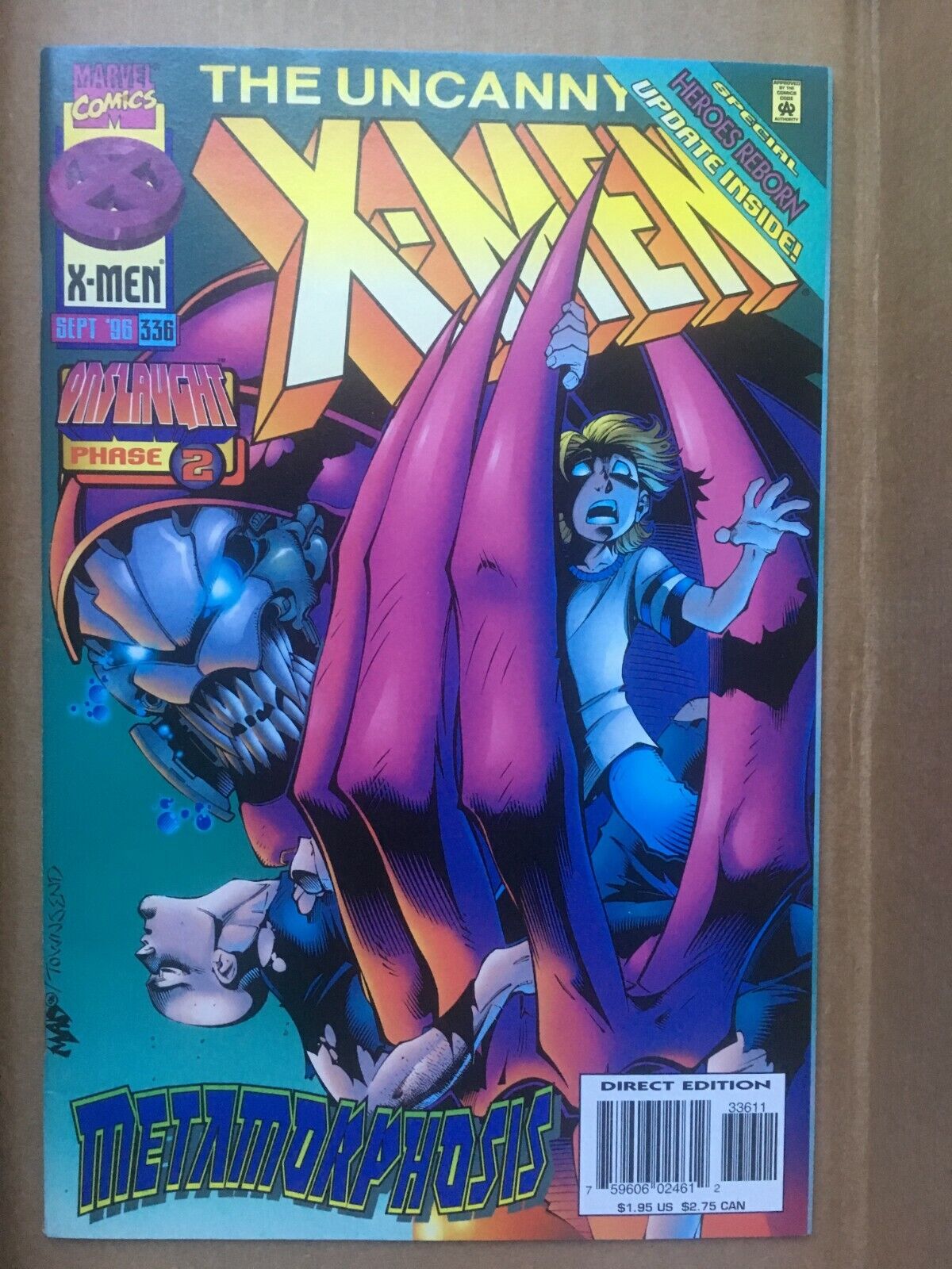 Uncanny X-Men #336 - Onslaught Phase Two - Marvel (Sept. 1996)