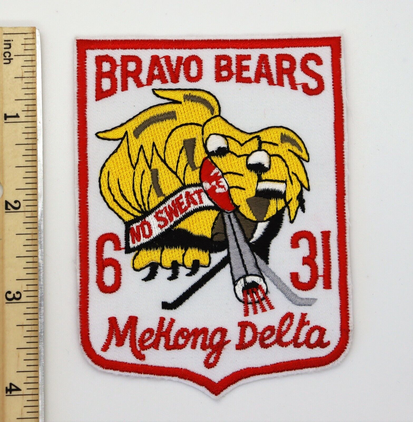 6-31 BRAVO BEARS MEKONG DELTA PATCH Made for Vietnam War Veterans