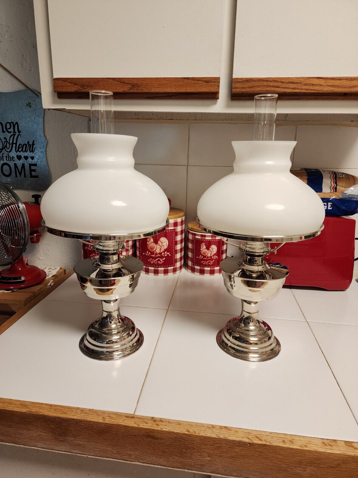 Vintage Victorian Oil Lamps