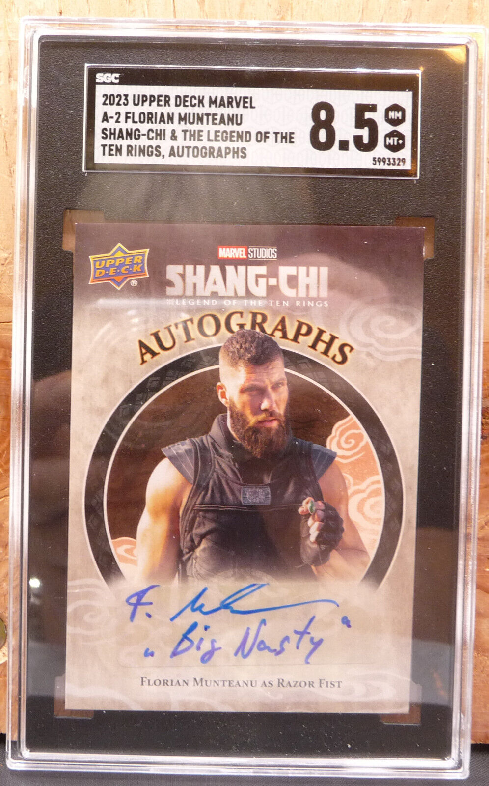 2023 Marvel Shang-Chi /The Legend of Ten Rings Florian Munteanu #A-2 Auto SGC8.5