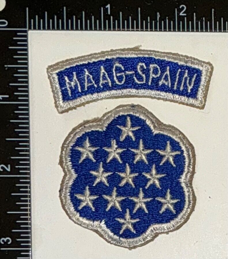RARE Cold War US Army MAAG Military Assistance Advisory Group SPAIN Arc Patch