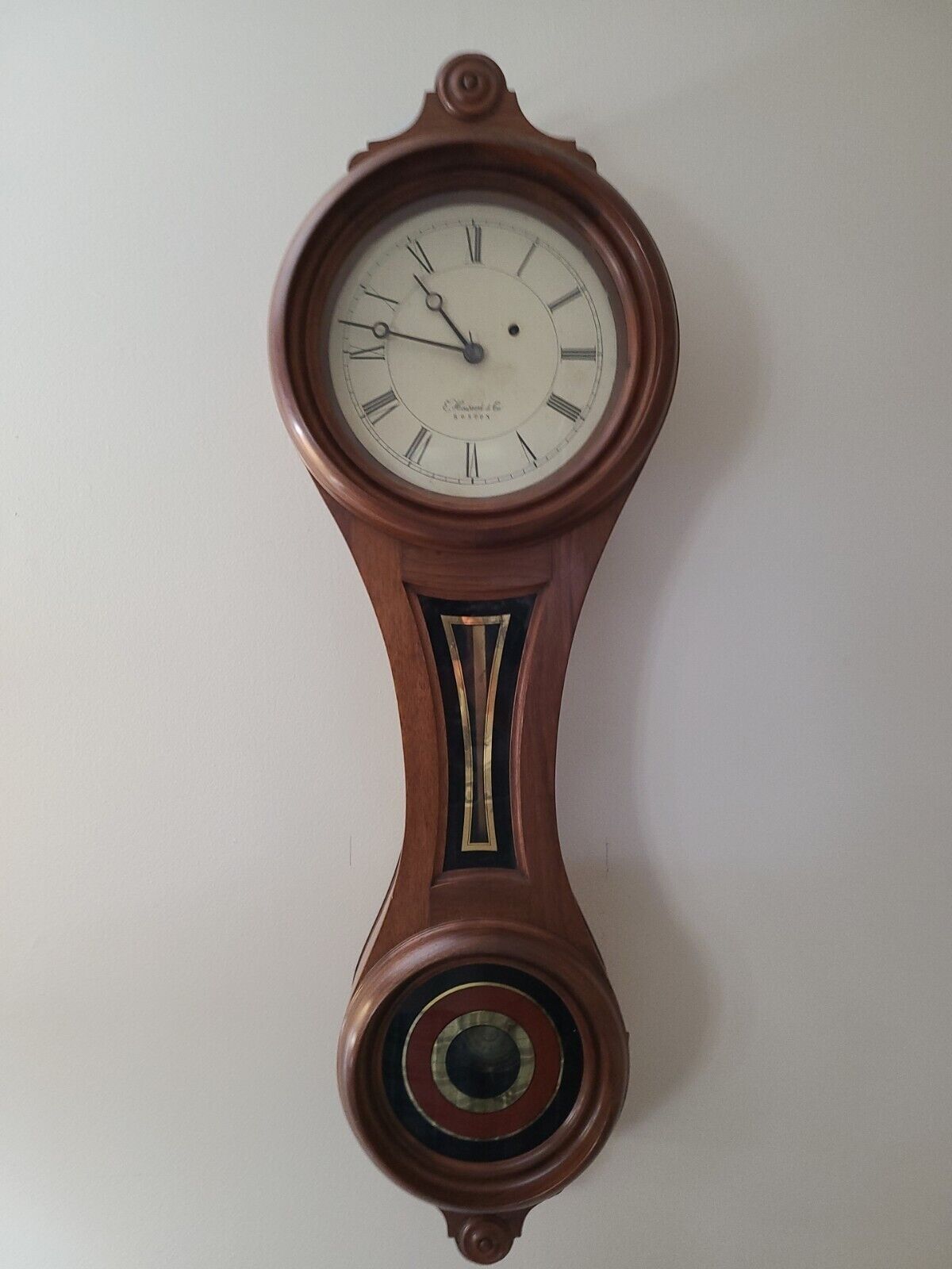 Antique  E. Howard #9 Figure Eight Wall Clock