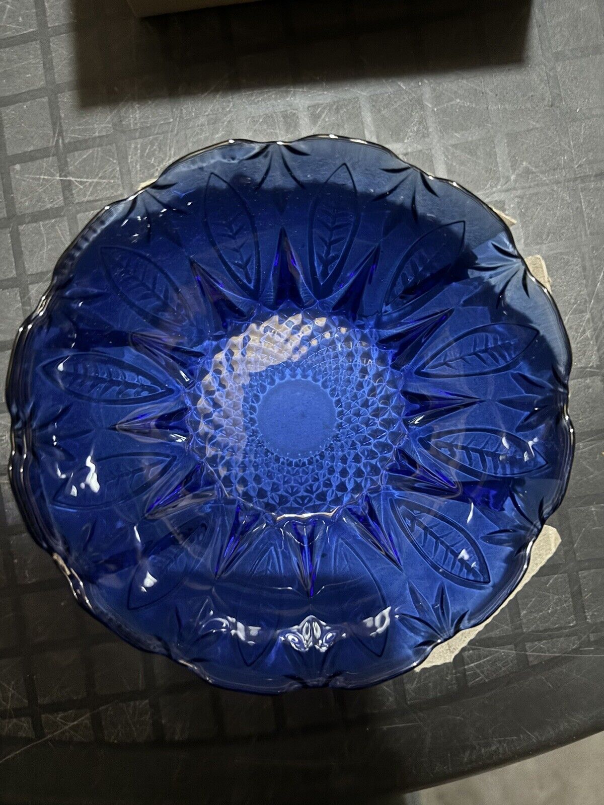 Vintage Avon Royal Sapphire Cobalt Blue Glass Bowls.  8 Total Bowls.  New