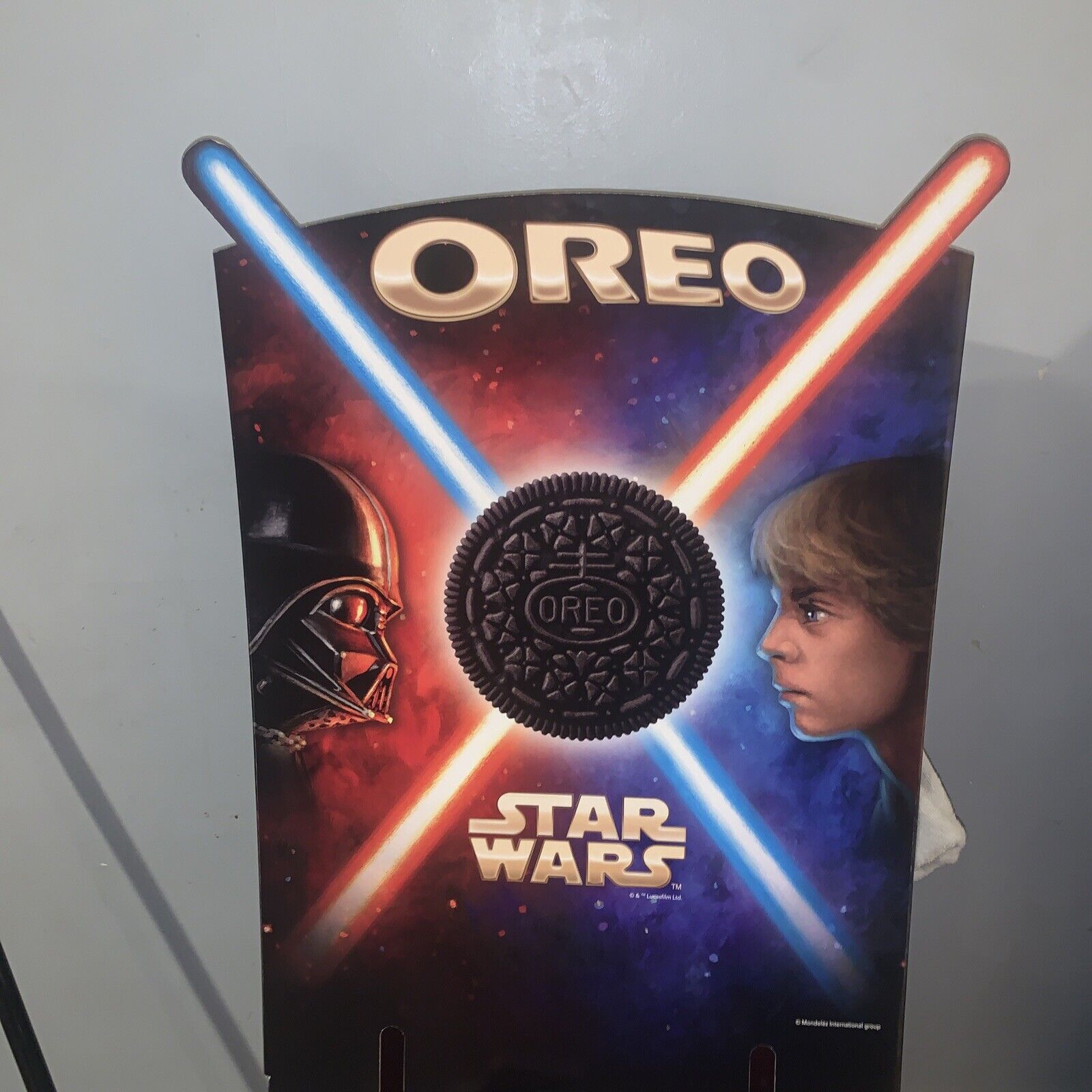 Oreo Star Wars Cookie Header Display. Cookies Not Included. 
