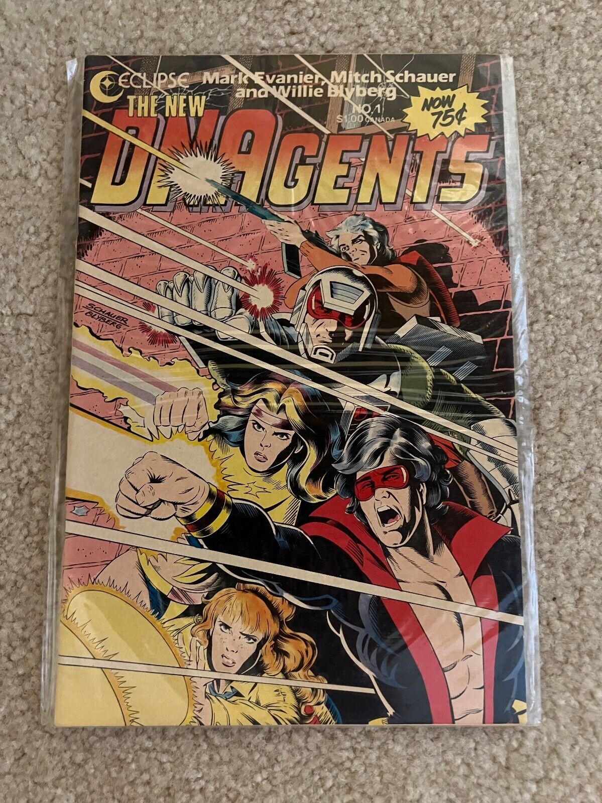 The New DNA Agents #1 (Eclipse Comics 1985) VF or better B&B