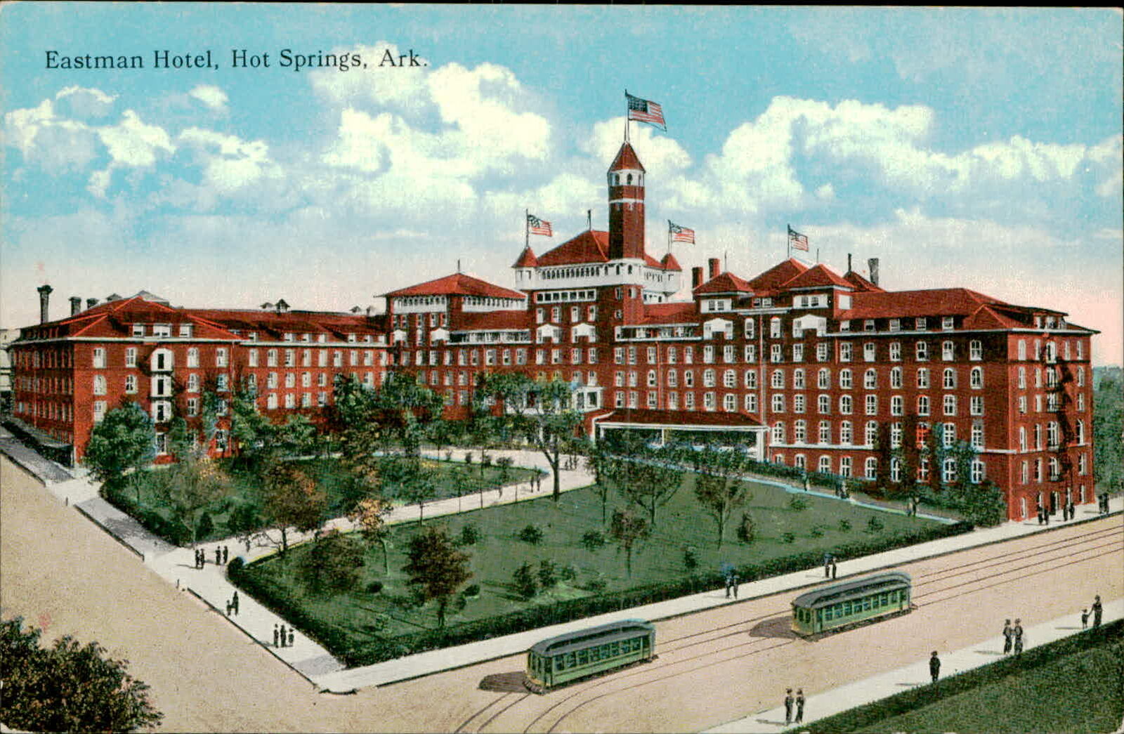 Postcard: Eastman Hotel, Hot Springs, Ark.