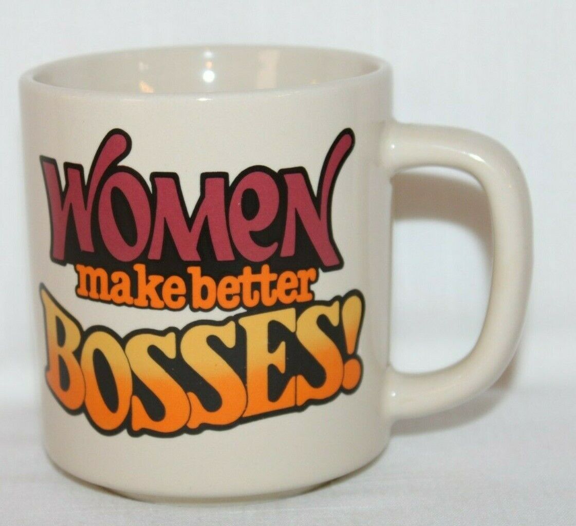 Retro 1984 CM Paula Co Women Make Better Bosses Coffee Cup Mug-WRC