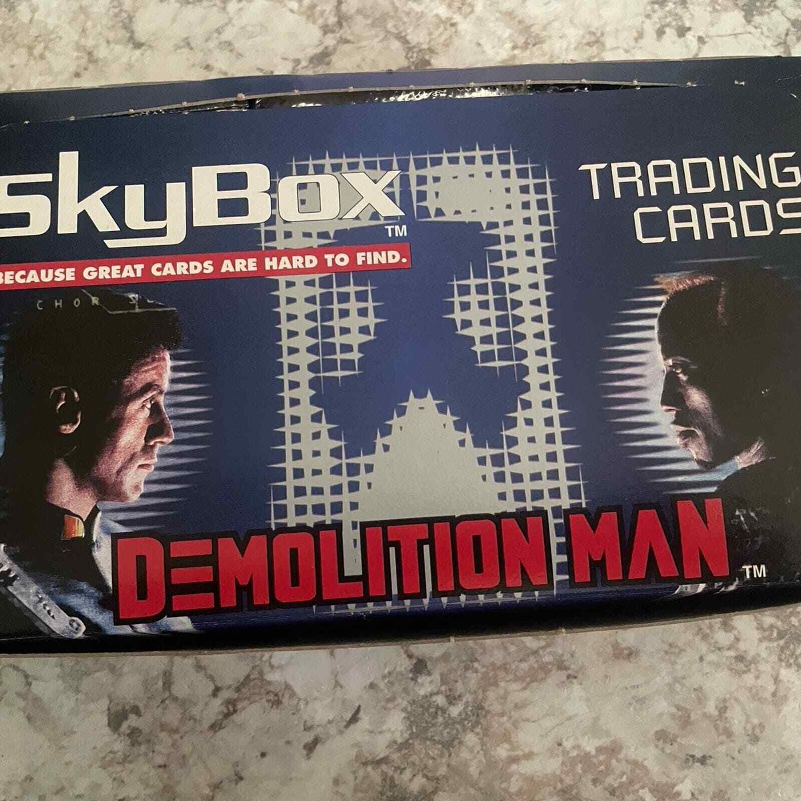 Vintage 1993 Skybox Demolition Man Movie Cards Box 36 Packs