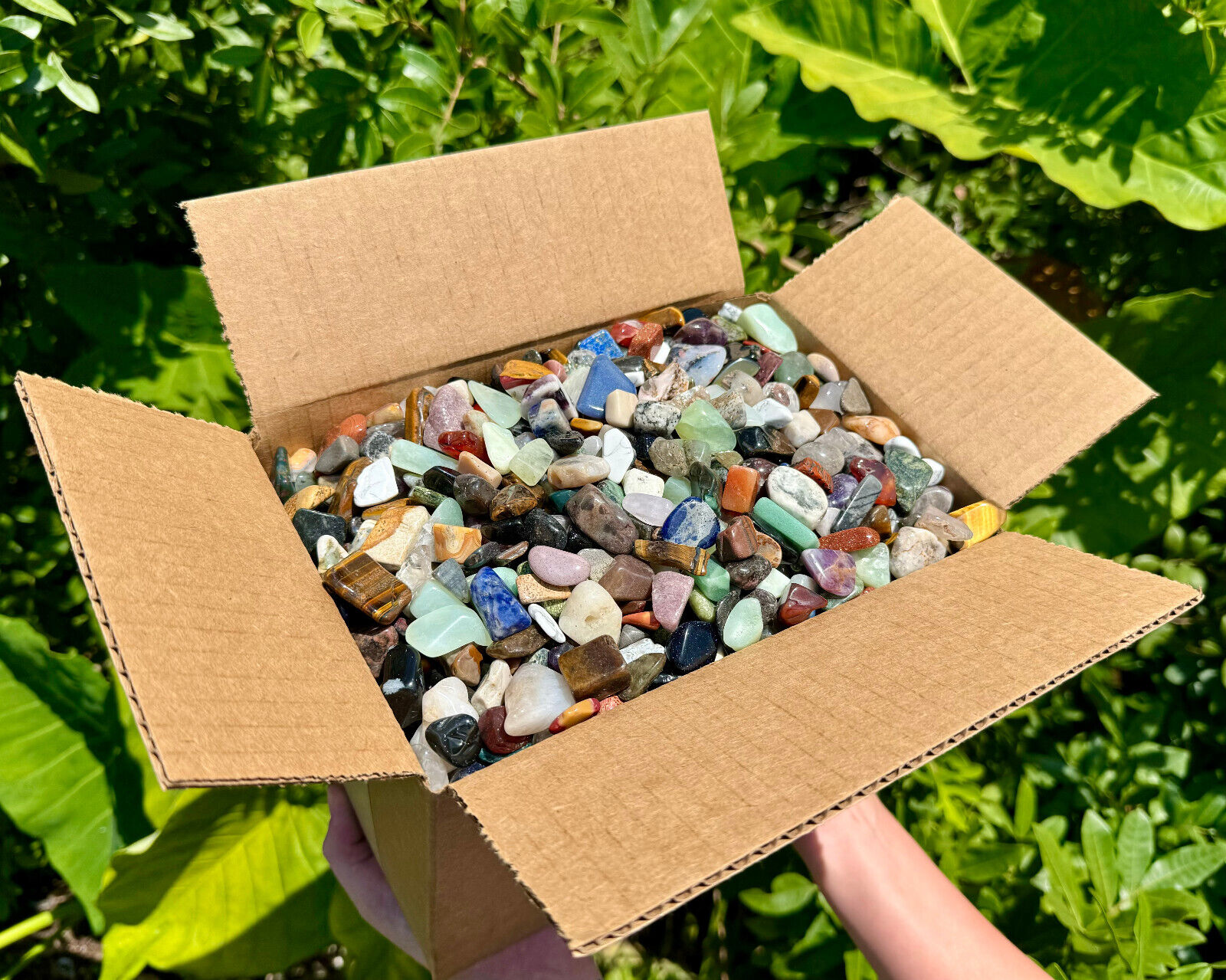 WHOLESALE 20 lb Box of Small Assorted Mixed Tumbled Stones, CRAZY CHEAP Crystals