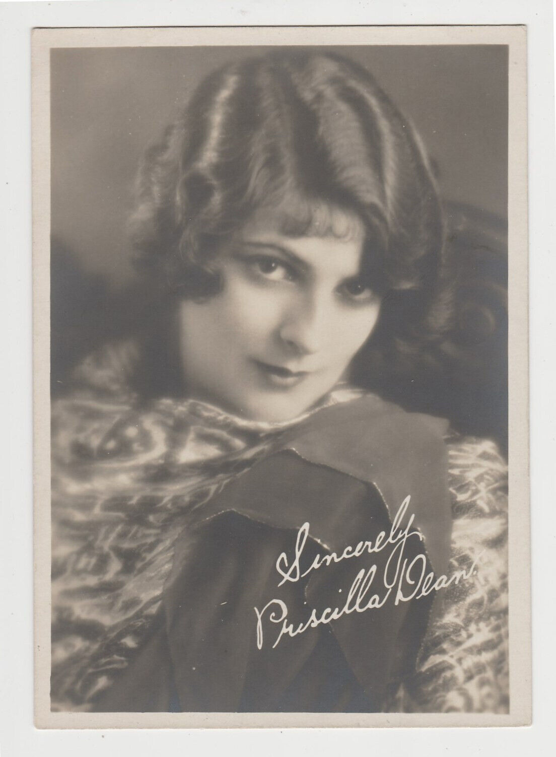 Priscilla Dean vintage 1920s era 5x7 Fan Photo - Film Star