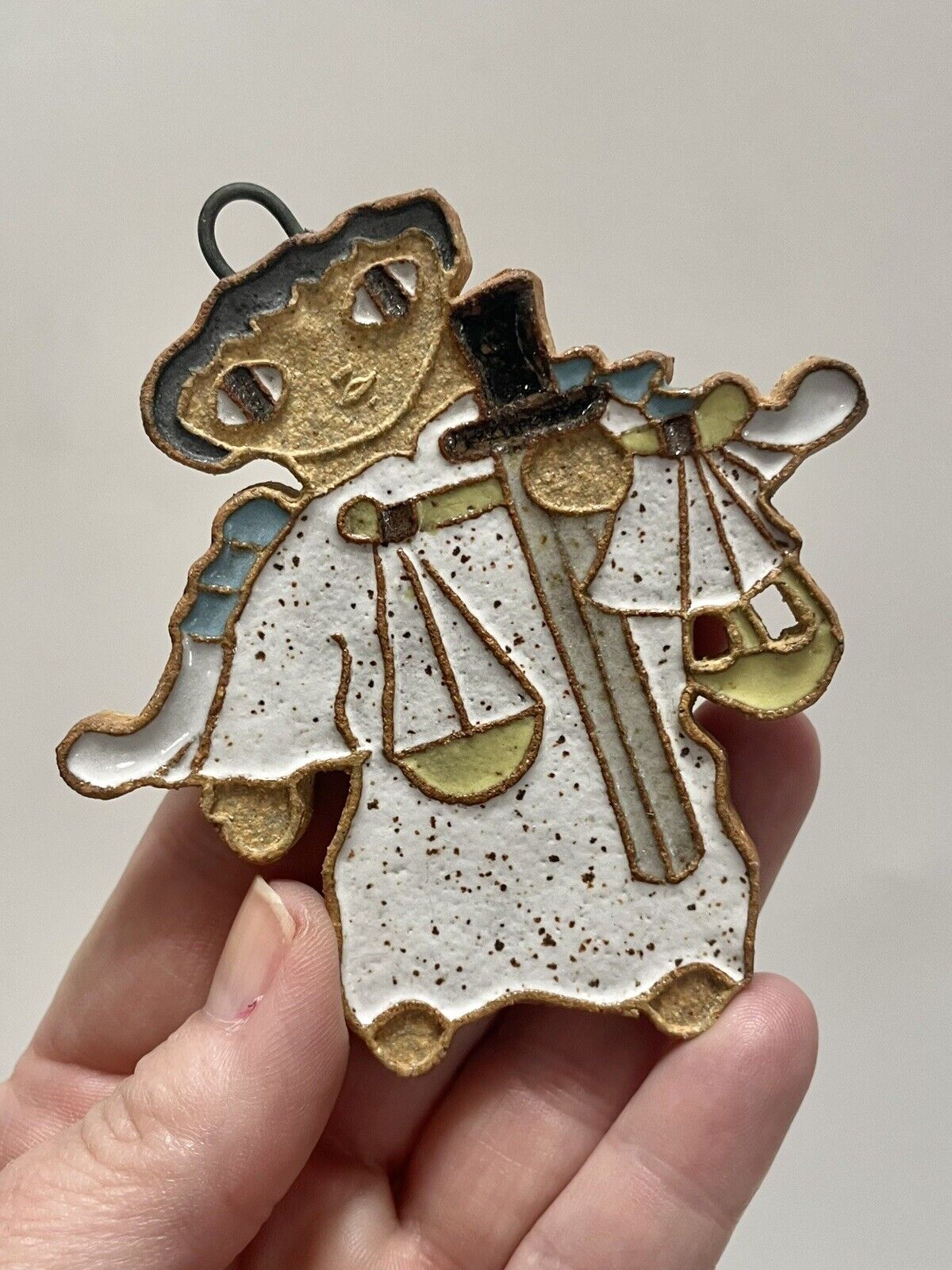 St Andrews Abbey Handmade Christmas Angel Ornament Math Science Teacher
