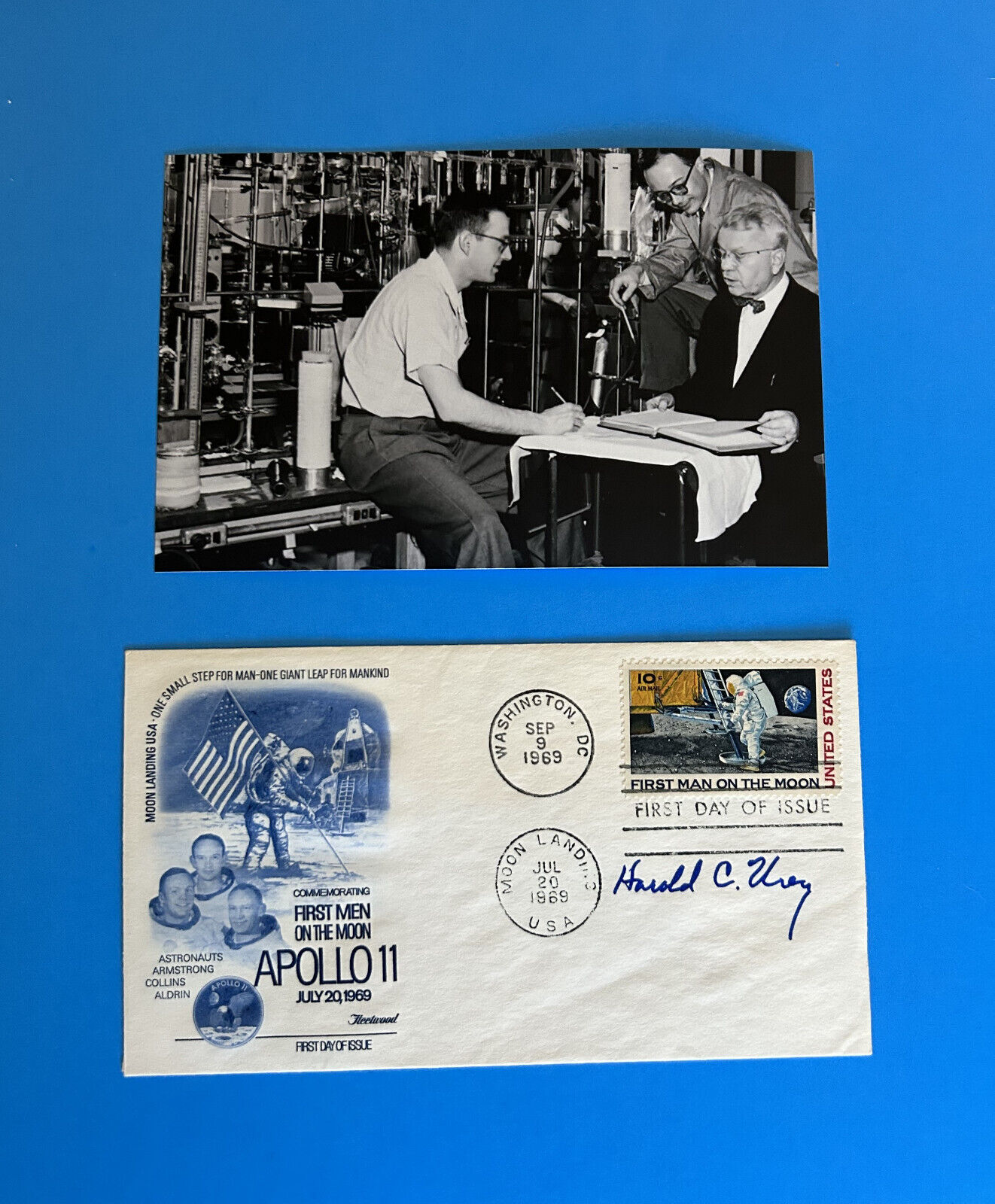 Harold Urey (1943 Nobel Prize Chemistry) Boldly Hand Autographed Signed FDC