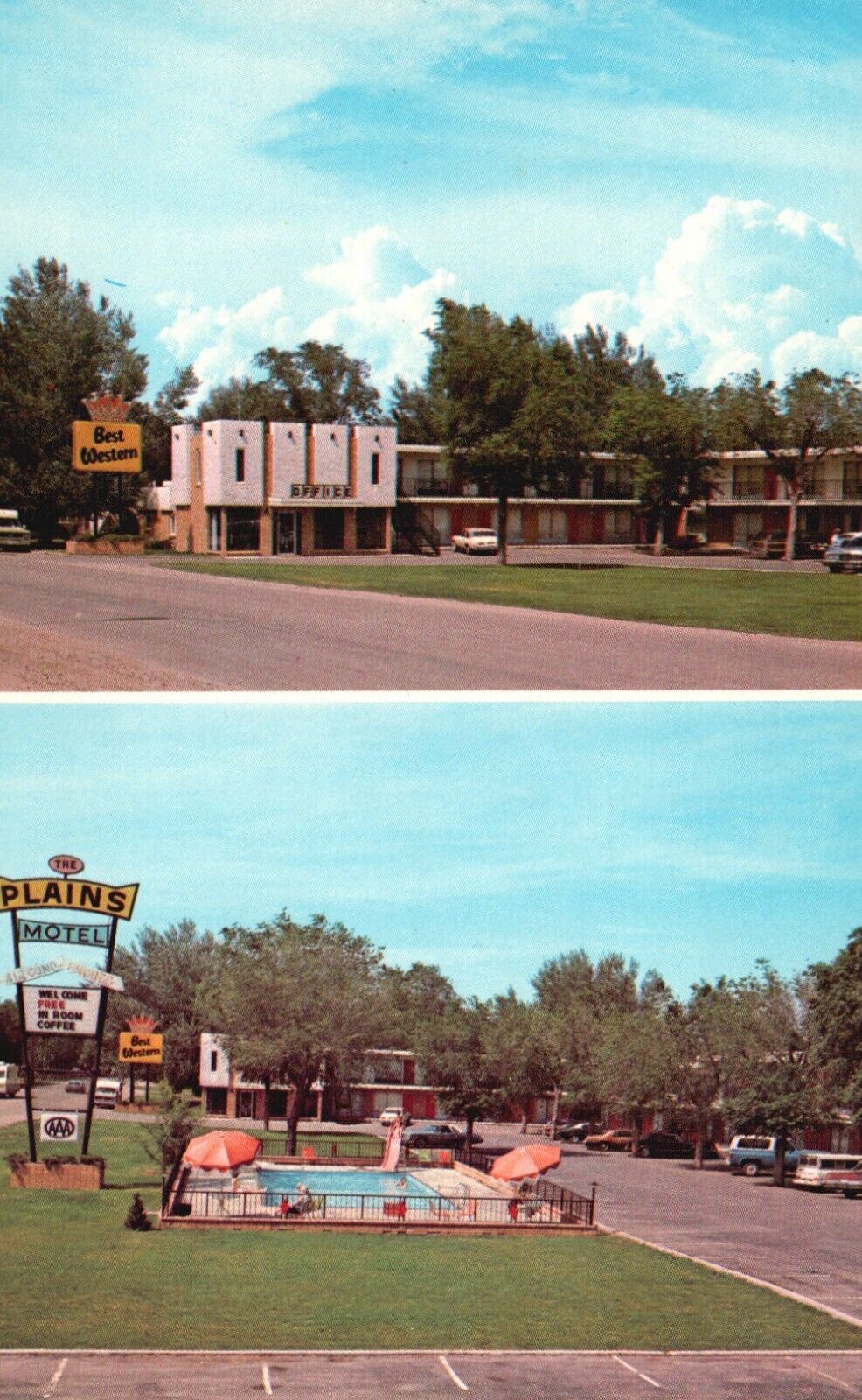 Postcard SD Wall South Dakota The Plains Motel Best Western Vintage PC K430