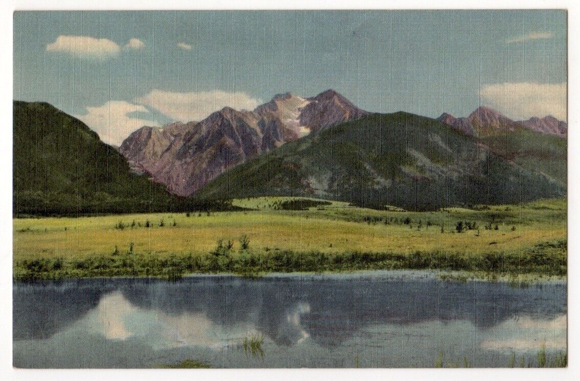Western Montana c1950\'s Mission Range, Mountains, lake