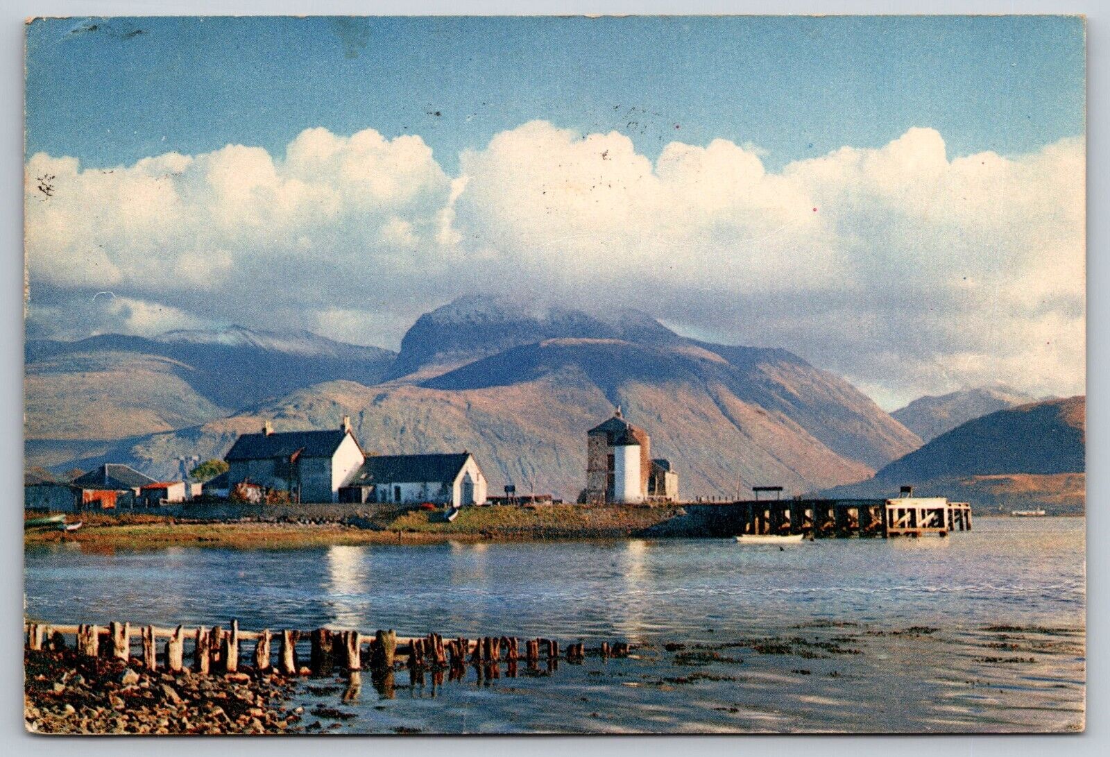 Postcard UK Scotland Ben Nevis Mountain c1955 2T
