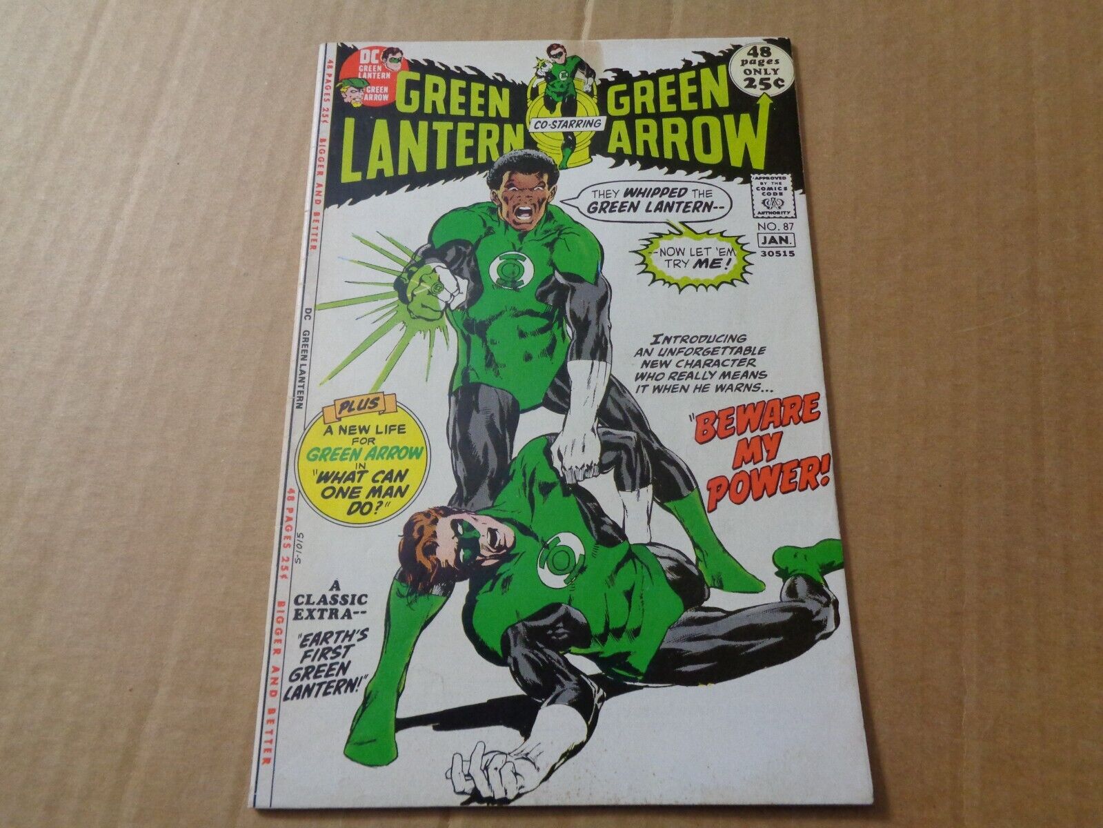 GREEN LANTERN #87 1ST JOHN STEWART LOWER GRADE TAPE ON COVER