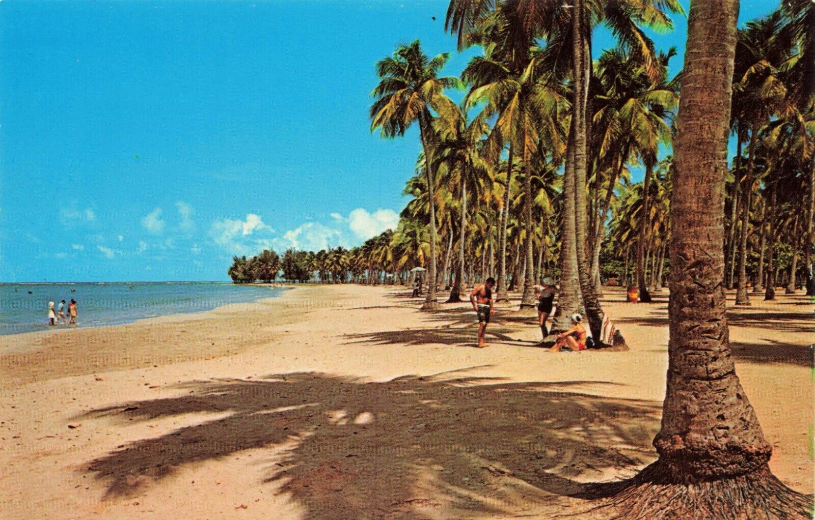 Postcard Luquillo Beach Puerto Rico PR Vintage