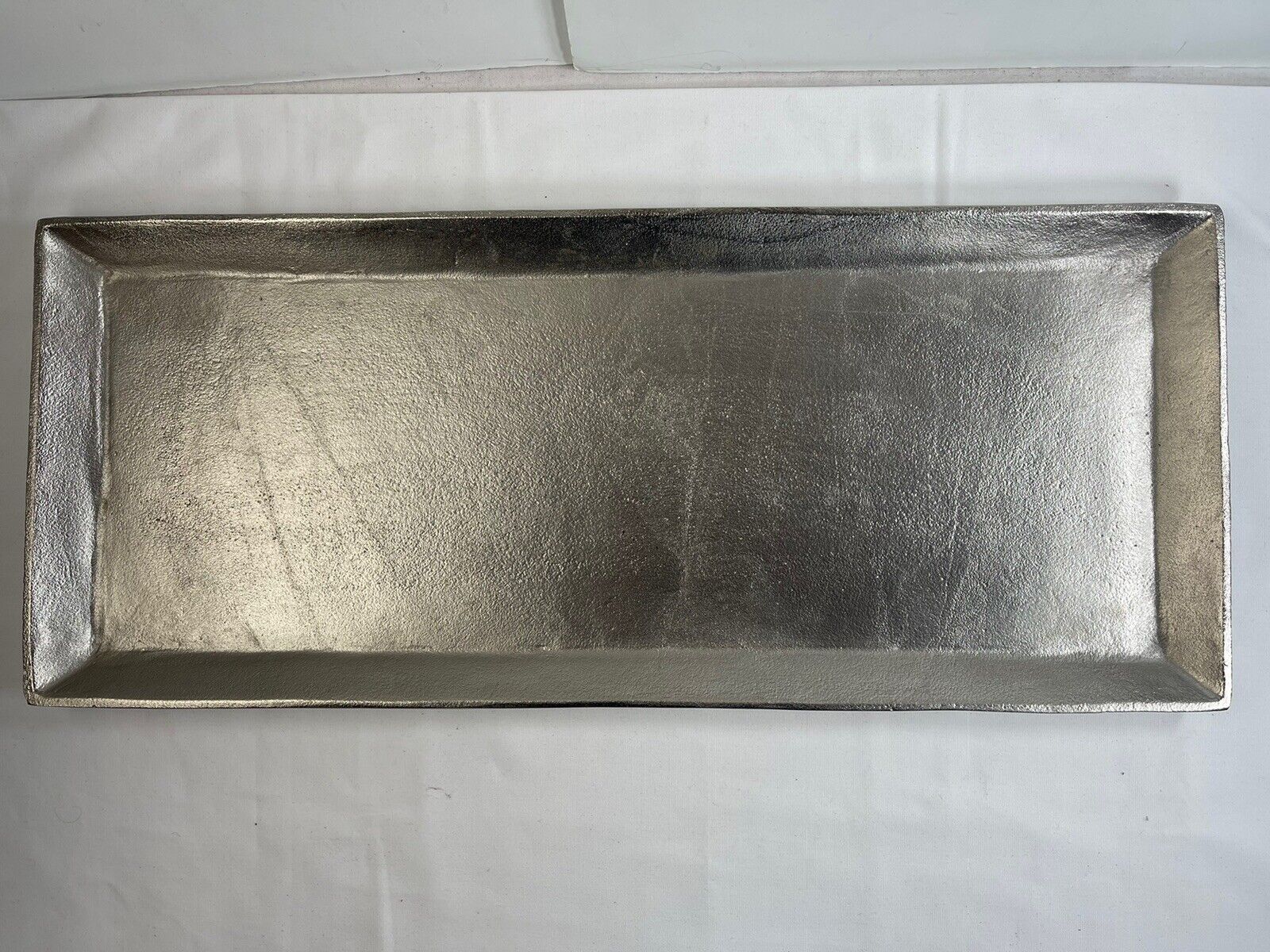 Donna Karan Lenox Burnished Metal Large Rectangular Tray 23”x10”x1”