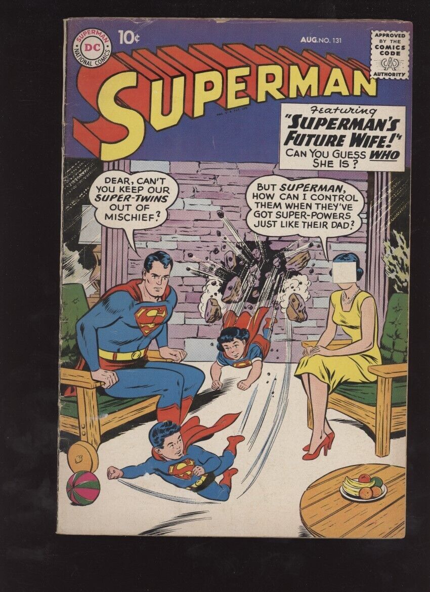 Superman #131  1959 Superman Future WIFE