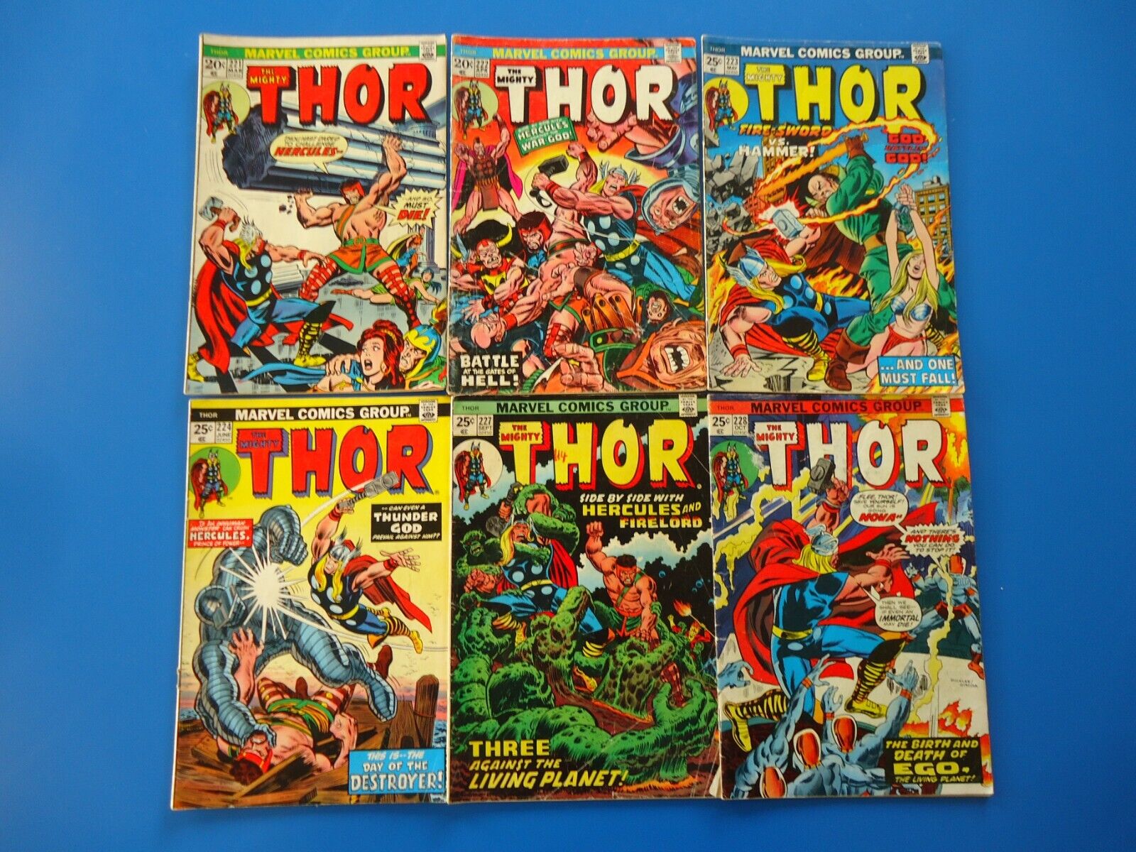 Marvel Comics The Mighty Thor #221 222 223 224 227 228