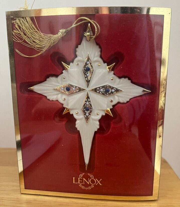 Lenox China Jewels Nativity Star of Bethlehem Ornament  in Original Box