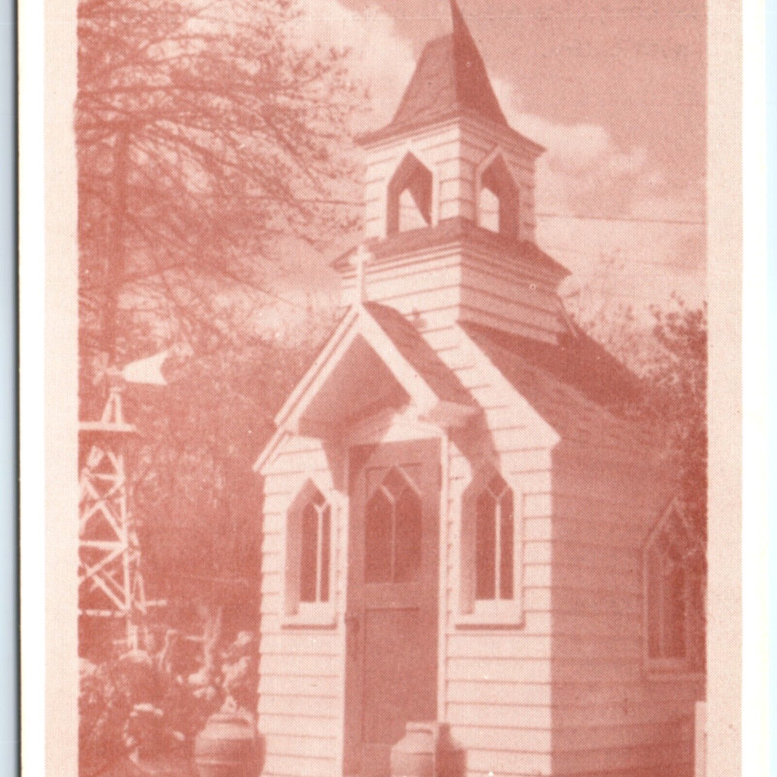 c1970s Waterloo, IA Morning Star Chapel Mini Church Charles Walensky PC Vtg A133
