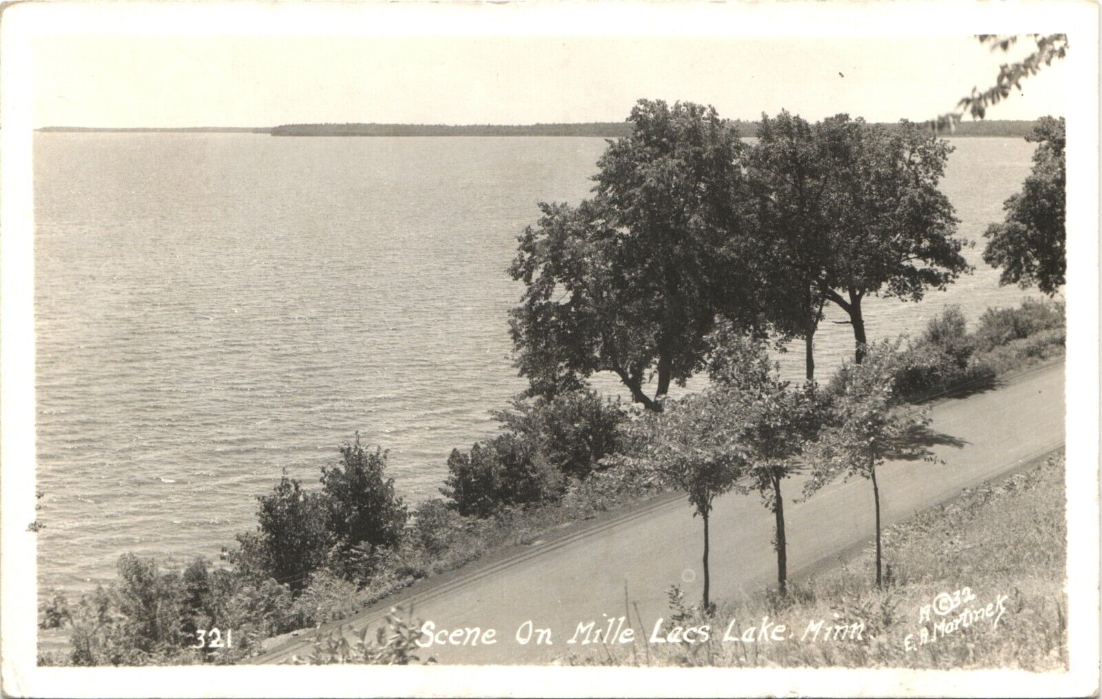 MILLE LACS LAKE MINNESOTA real photo postcard ORIGINAL 1940s MN RPPC