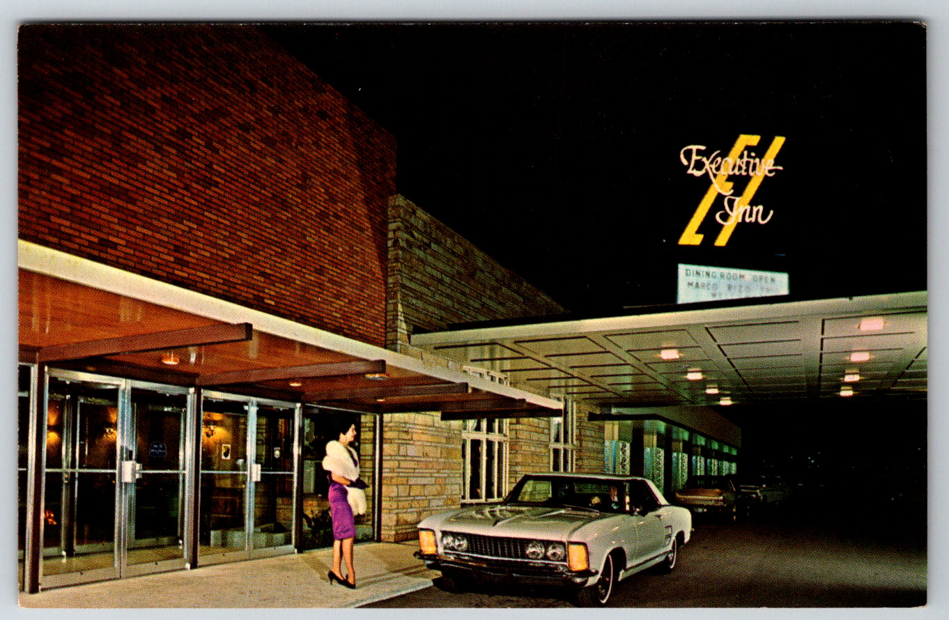 c1960s Executive Inn Restaurant Kentucky Fair Expo Center Vintage Postcard