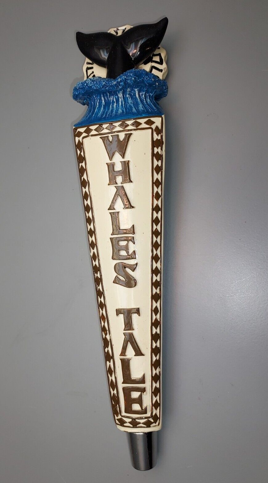 CISCO BREWING WHALE\'S TALE Beer Tap Handle New Bedford/Nantucket, MASSACHUSETTS