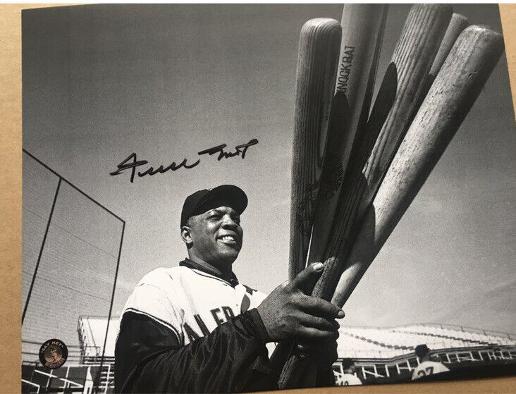 Willie Mays Signed 8x10 Photo Autographed Say Hey Authentic San Francisco Giants