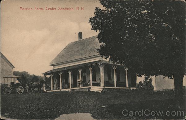 Center Sandwich,NH Marston Farm Carroll County New Hampshire Postcard Vintage