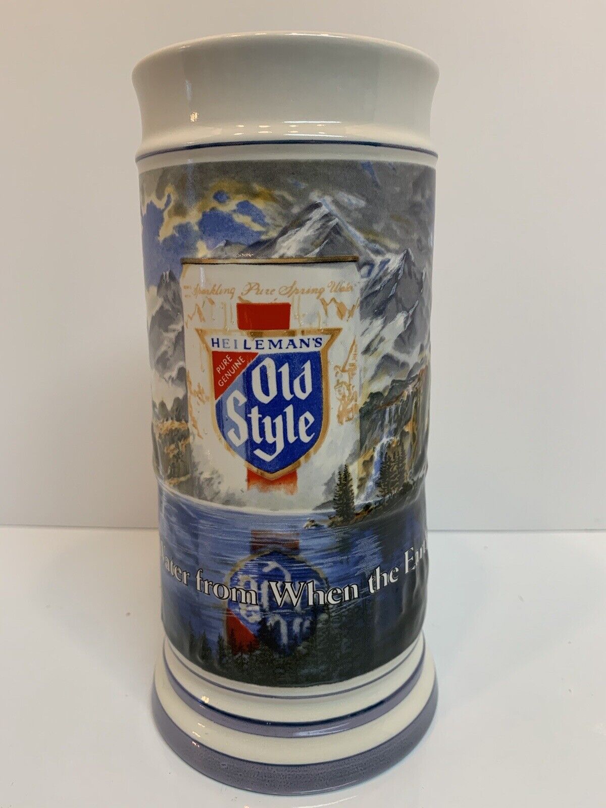 Vtg 1985 Heileman's Old Style Beer XL Stein Mug Ceramarte Limited Edition Exc