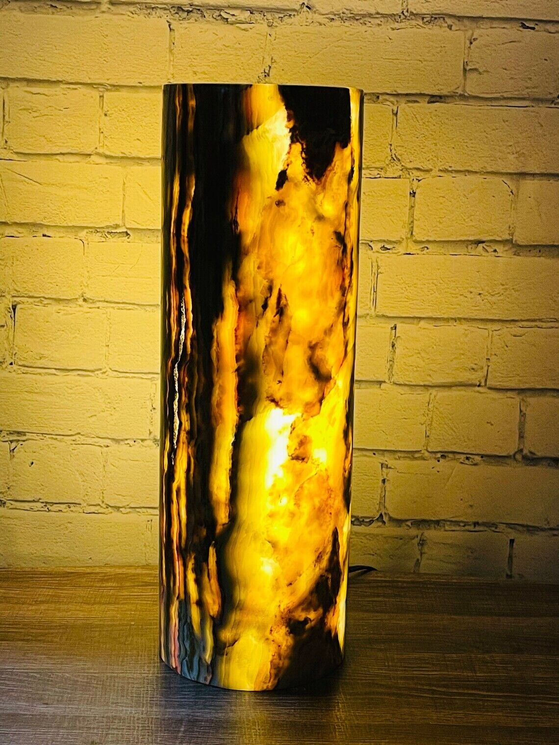 Banded Onyx Lamp, Onyx Table Lamp, Fancy Home Decor, Healing Crystal Lamp, 19\