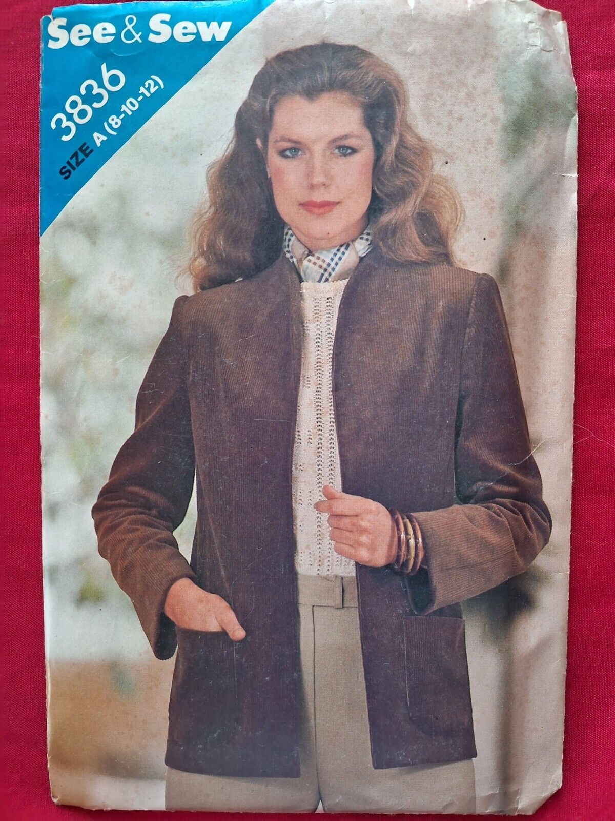 Butterick See & Sew 3836 Misses Unlined Jacket Pattern - Size 8/10/12 SHIPS FREE